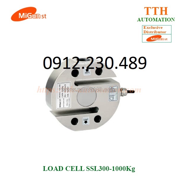Load cell cảm biến trọng lượng migun ssl300-1tf thép mạ niken.