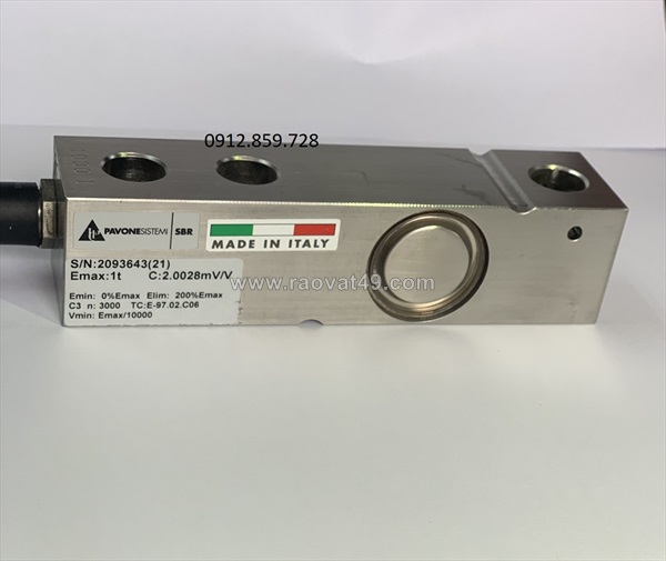 Loadcell- cảm biến trọng lượng pavone sbr-500kg, xuất xứ italy