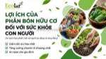 Lợi ích của phân bón hữu cơ: bảo vệ sức khỏe con người và cộng đồng