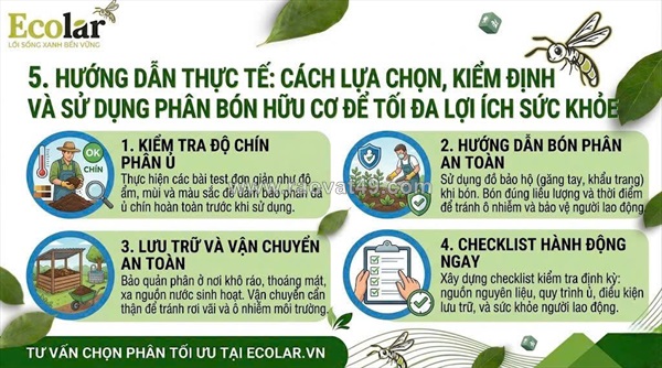 Lợi ích của phân bón hữu cơ: bảo vệ sức khỏe con người và cộng đồng