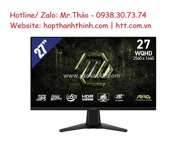 Màn hình msi mag 275qf e20 27" – 2k, 200hz, rapid ips siêu mượt
