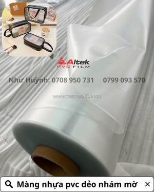 Màng nhựa dẻo c mờ - may túi mỹ phẩm