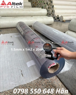 Màng nhựa pvc dẻo trong suốt 0.5mm, 1.0mm, 1.5mm