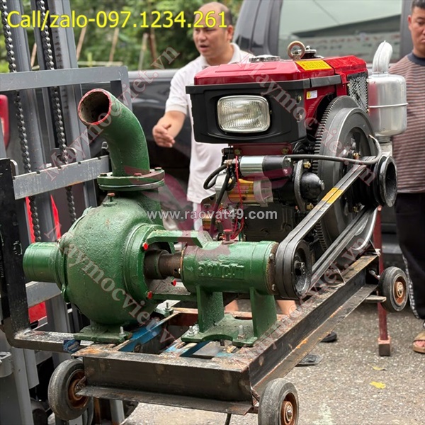 Máy bơm đầu nổ dầu d24-100 turbo tb24100 giá rẻ