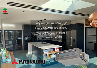 Máy lạnh giấu trần mitsubishi heavy 2hp/chọn đúng kích thước miệng gió chuẩn