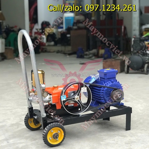 Máy rửa xe dây đai 3 pha 2.2kw – đầu xịt cs49cp giá rẻ