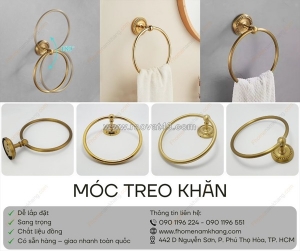 Móc treo khắn - điểm nhấn tinh tế cho phòng tắm hiện đại