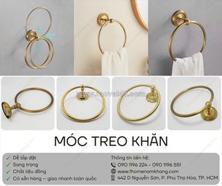 Móc treo khắn - điểm nhấn tinh tế cho phòng tắm hiện đại