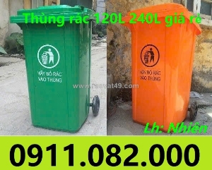 Mua thùng rác 240l giá rẻ tại an giang- thùng rác giá sỉ hàng đủ tiêu chuẩn-lh 0911082000