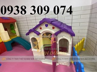 Ngôi nhà chơi cổ tích cho bé, ngôi nhà đồ chơi bằng nhựa