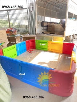 Nhà banh nhựa lắp ghép trẻ em, quây bóng trẻ em nhập khẩu