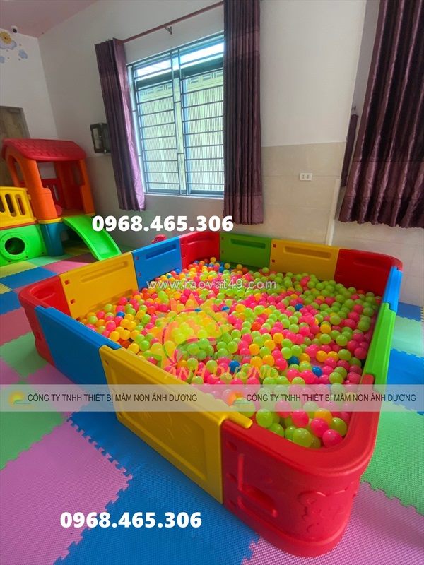 Nhà banh nhựa lắp ghép trẻ em, quây bóng trẻ em nhập khẩu