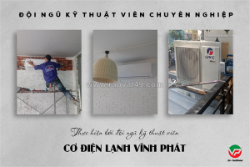 Nhận thi công hệ thống điều hòa treo tường daikin/lg/gree/sharp 1hp giá rẻ cho toàn bộ công trình