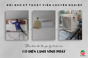 Nhận thi công hệ thống điều hòa treo tường daikin/lg/gree/sharp 1hp giá rẻ cho toàn bộ công trình