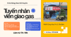 Nhân viên giao gas quận tân bình