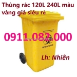 Nơi sỉ thùng rác nhựa giá rẻ tại cần thơ- thùng rác 120l 240l- lh 0911082000