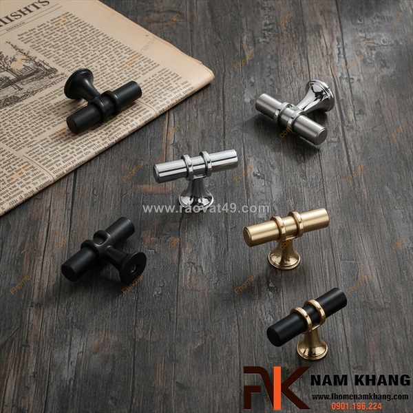 Núm nắm tủ chữ t, kiểu dáng đơn giản, gọn nhẹ