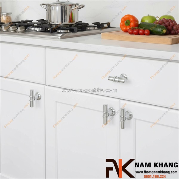 Núm nắm tủ chữ t, kiểu dáng đơn giản, gọn nhẹ