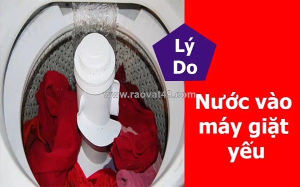 Nước vào máy giặt yếu, giặt lâu bất thường - nguyên nhân do đâu?