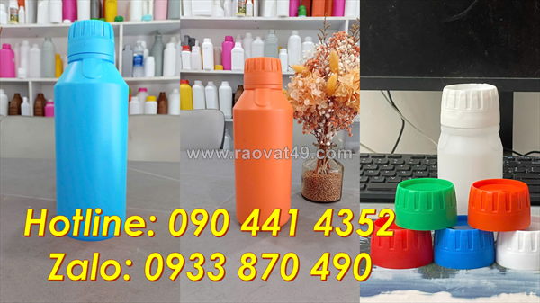 Ở đâu bán chai nhựa 1 lít màu đỏ, chai nhựa 500ml vàng, chai tròn 250ml nắp vặn