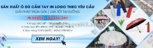 Ô dù in logo - giải pháp chiến lược marketing quảng cáo thương hiệu chất lượng