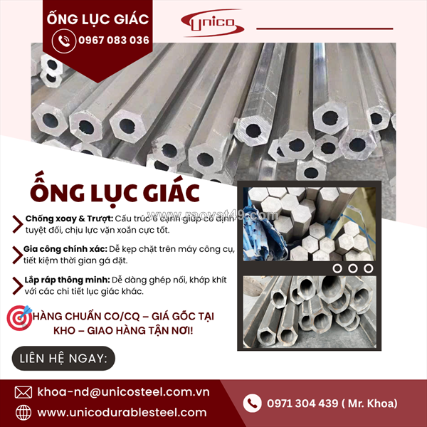Ống lục giác đặc chủng: giải pháp chống xoay và chịu lực xoắn cực hạn