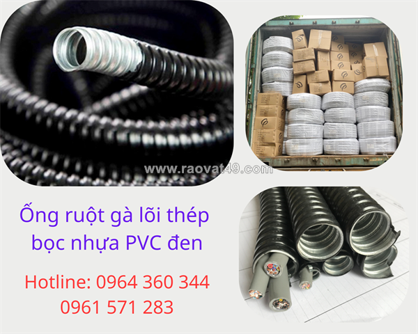 Ống ruột gà lõi thép phi 3/4 (id 19 - od 24) - hàng sẵn hà nội