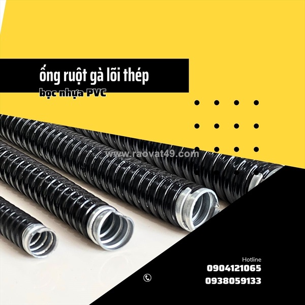 Ống ruột gà luồn dây điện cho dây chuyền sản xuất