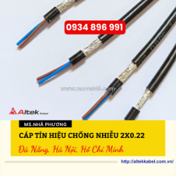 Phân phối cáp 2 lõi 0.22 mm2 tại hồ chí minh, bình dương, long an – chiết khấu cao