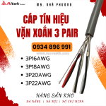 Phân phối cáp tín hiệu vặn xoắn  awg tại vĩnh phúc, phú thọ, tuyên quang