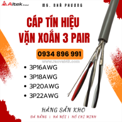 Phân phối cáp tín hiệu vặn xoắn  awg tại vĩnh phúc, phú thọ, tuyên quang