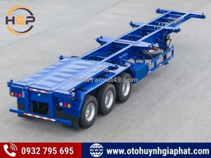 Rơ mooc xương 3 trục 40 feet thaco 8 và 12 khóa