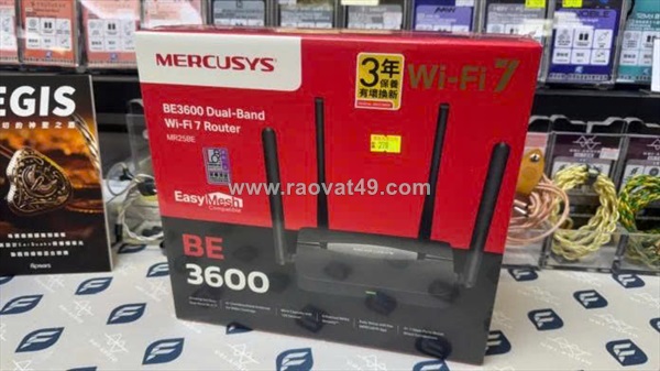 Router wi-fi 7 mercusys mr25be – be3600 băng tần kép, tốc độ đỉnh cao
