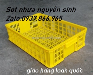 Sọt đựng rau củ trong siêu thị, sóng nhựa hở, sọt công nghiệp giá rẻ, sóng công nghiệp