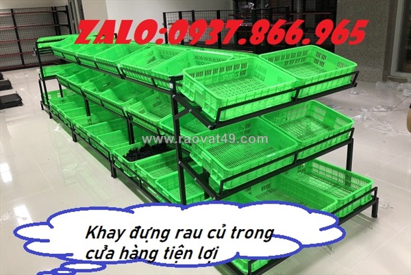 Sọt đựng rau củ trong siêu thị, sóng nhựa hở, sọt công nghiệp giá rẻ, sóng công nghiệp