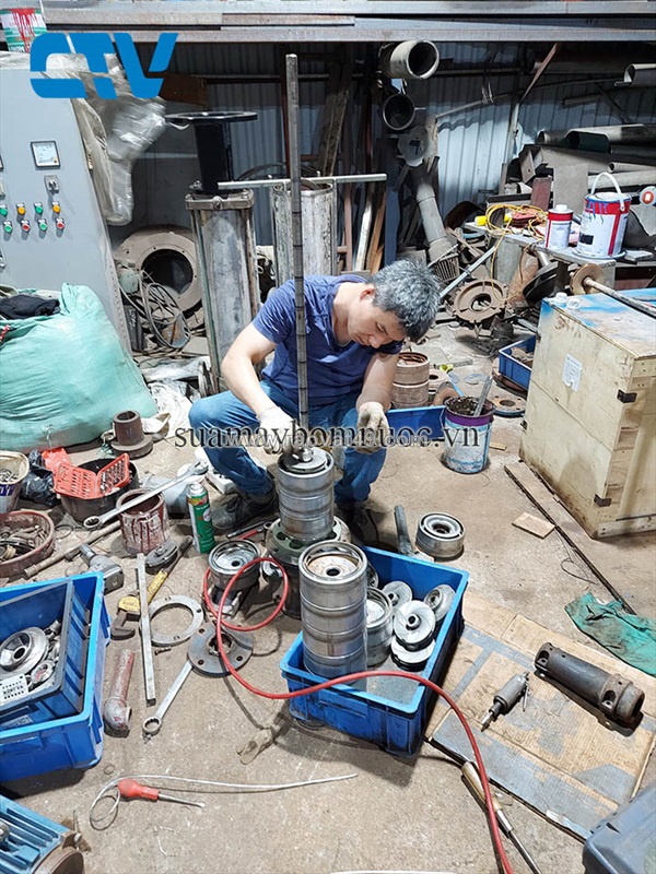 Sửa chữa thay bộ ruột buồng cánh máy bơm trục đứng chuyên nghiệp, giá tốt nhất