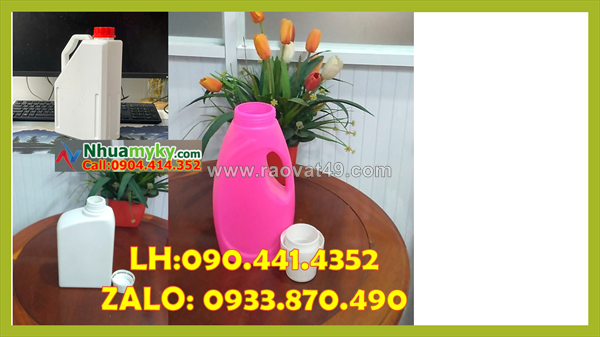 Sx can nhựa 2 lít đựng chất độc hại, can 1 lít đựng thực phẩm không có bpa