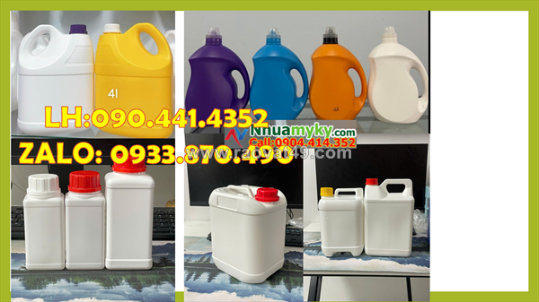 Sx can nhựa 2 lít đựng chất độc hại, can 1 lít đựng thực phẩm không có bpa