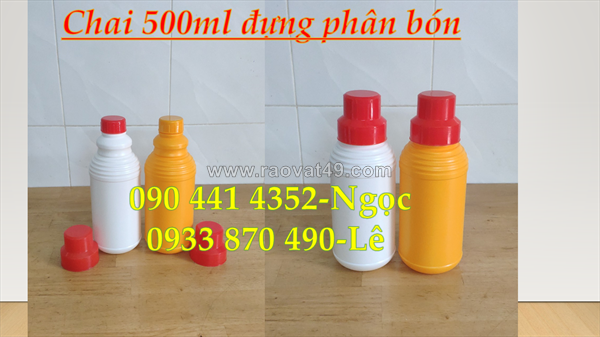 Sx chai  nhựa 1 lít vuông-tròn dày dặn, chai 500ml đựng dầu dừa, chai nhựa 250ml đựng dầu nhớt