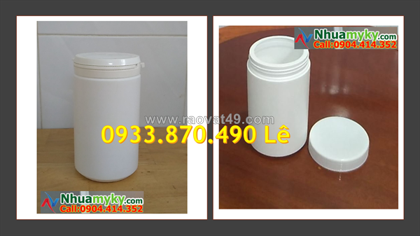 Sx hủ nhựa 500g nắp garenti, hủ nhựa 250g có seal nhôm, lọ nhựa 100ml chiết vitamin