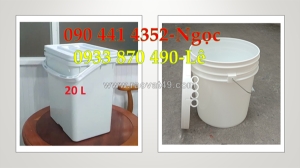 Sx vỏ thùng đựng sơn 10 lít, thùng sơn nhựa 12 lít, thùng sơn 16 lít giá rẻ