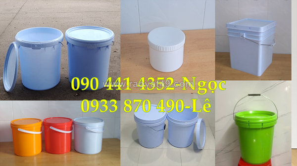 Sx vỏ thùng đựng sơn 10 lít, thùng sơn nhựa 12 lít, thùng sơn 16 lít giá rẻ