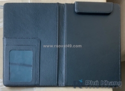 Tab kẹp bill bằng da, bìa kẹp tính tiền nhà hàng