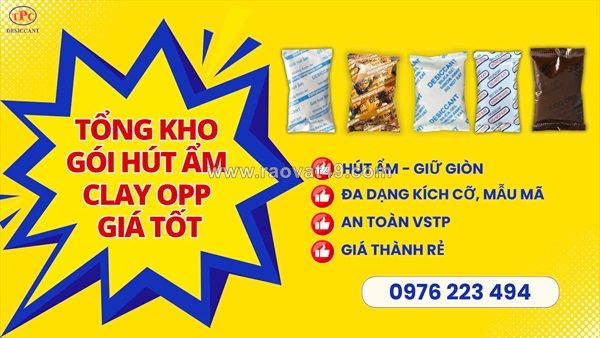 Tại sao nên dùng gói hút ẩm clay opp thịnh phong cho hạt dinh dưỡng?