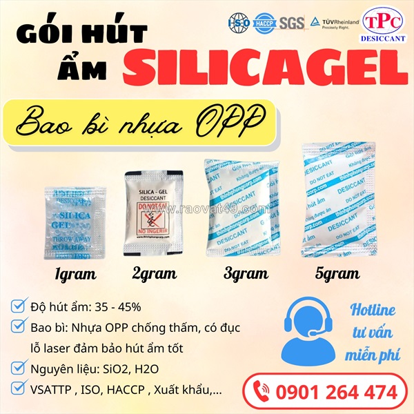 Tại sao nên dùng gói hút ẩm silicagel thịnh phong cho thực phẩm khô?