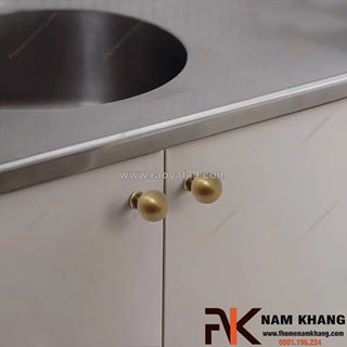Núm nắm tủ đồng nhỏ gọn, sang tọng bền chắc cùng thời gian