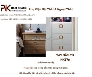 Tay nắm tủ nk376 - điểm nhấn tinh tế cho không gian nội thất hiện đại
