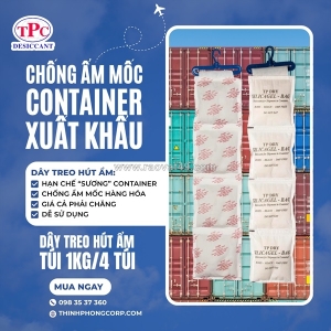 Thanh hút ẩm treo container – giải pháp chống ẩm mốc hiệu quả