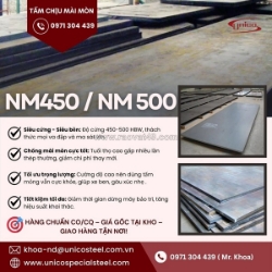 Thép tấm chịu mài mòn nm450 / nm500: giải pháp tối ưu cho thiết bị công nghiệp nặng