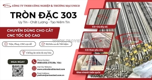 Thép tròn đặc inox 303 (sus303): giải pháp vàng cho gia công cnc tốc độ cao